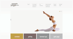 Desktop Screenshot of namasteyogastudio.com